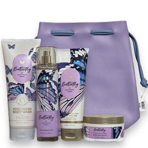 🦋 Butterfly Bath & Body Works Set with free bag! 🦋